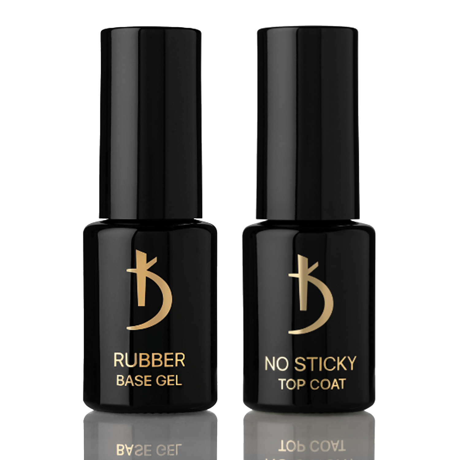 Kodi Professional Rubber Base Gel & No Wipe Top Coat Gel Polish (2*12ml)