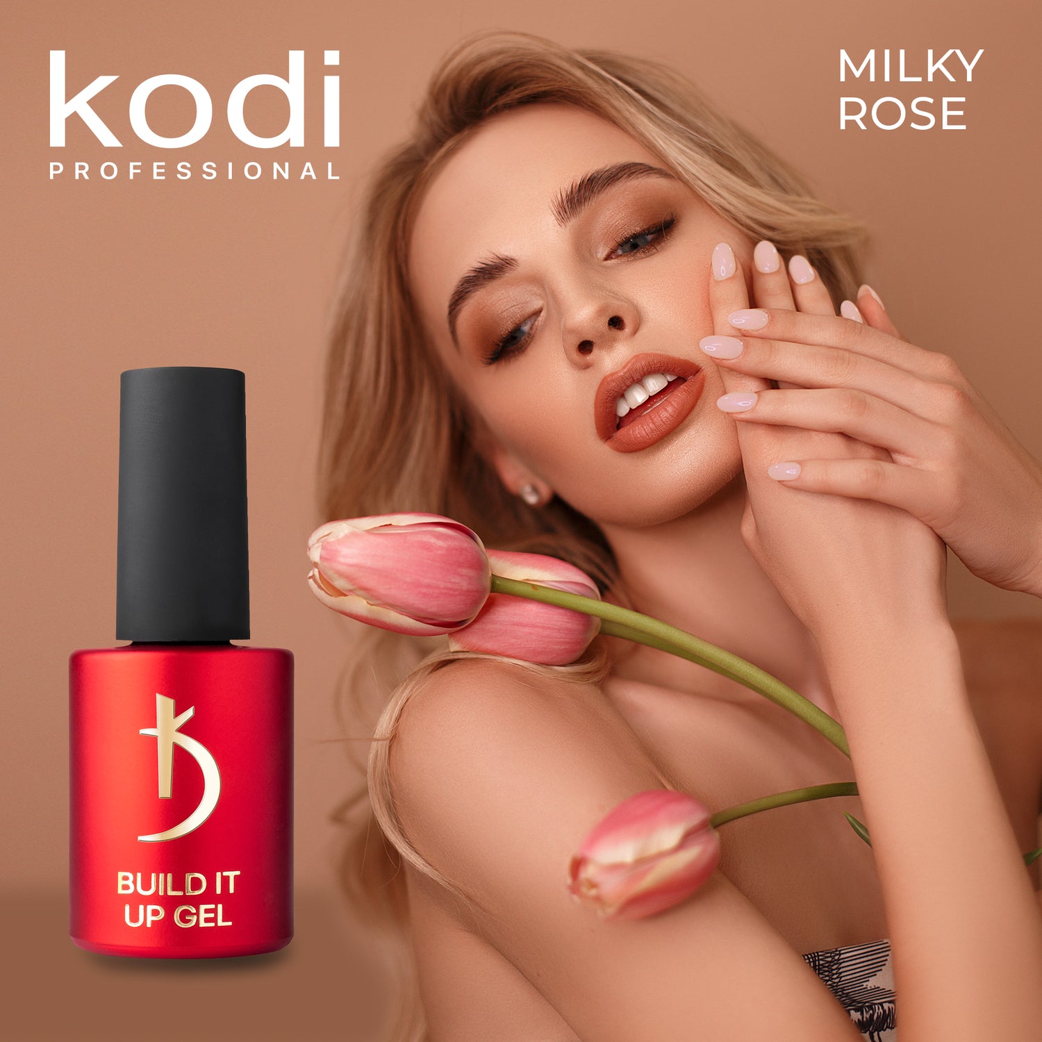 Kodi Professional Modeling Builder Gel Build it Up Milky Rose - 15ml