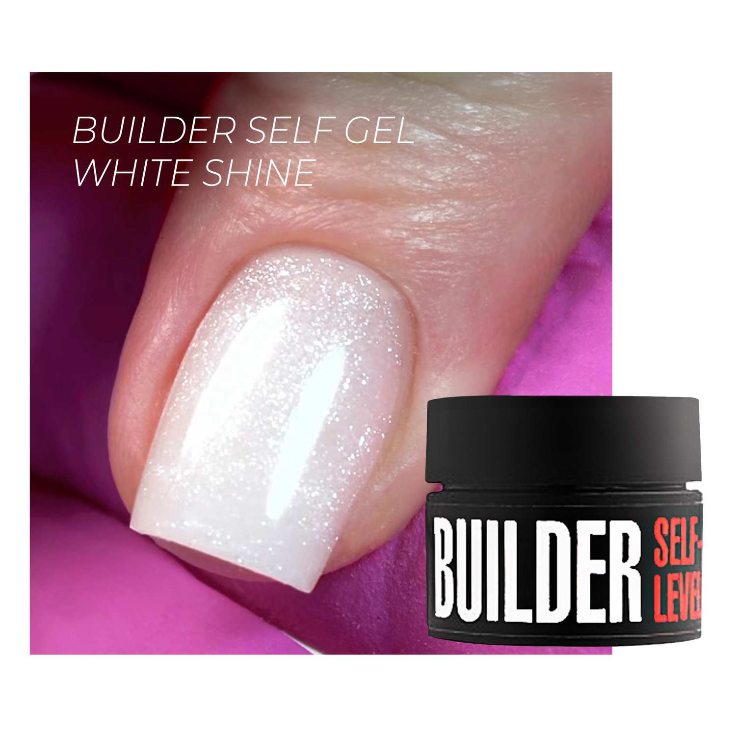 Kodi Professional Modeling Self-leveling Builder Gel White Shiny - 13gr