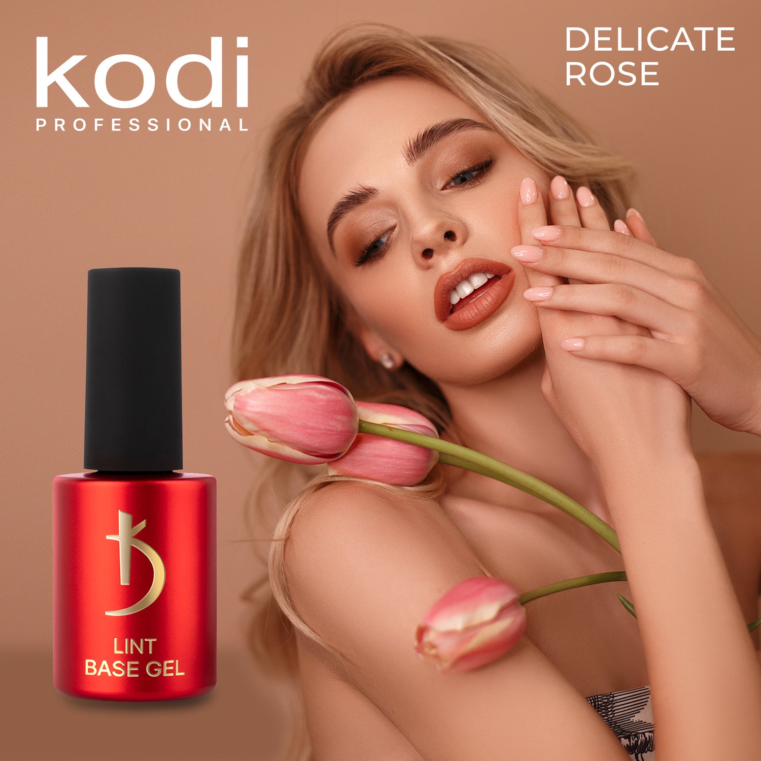 Kodi Professional Lint Base Gel Delicate Rose - 7 ml