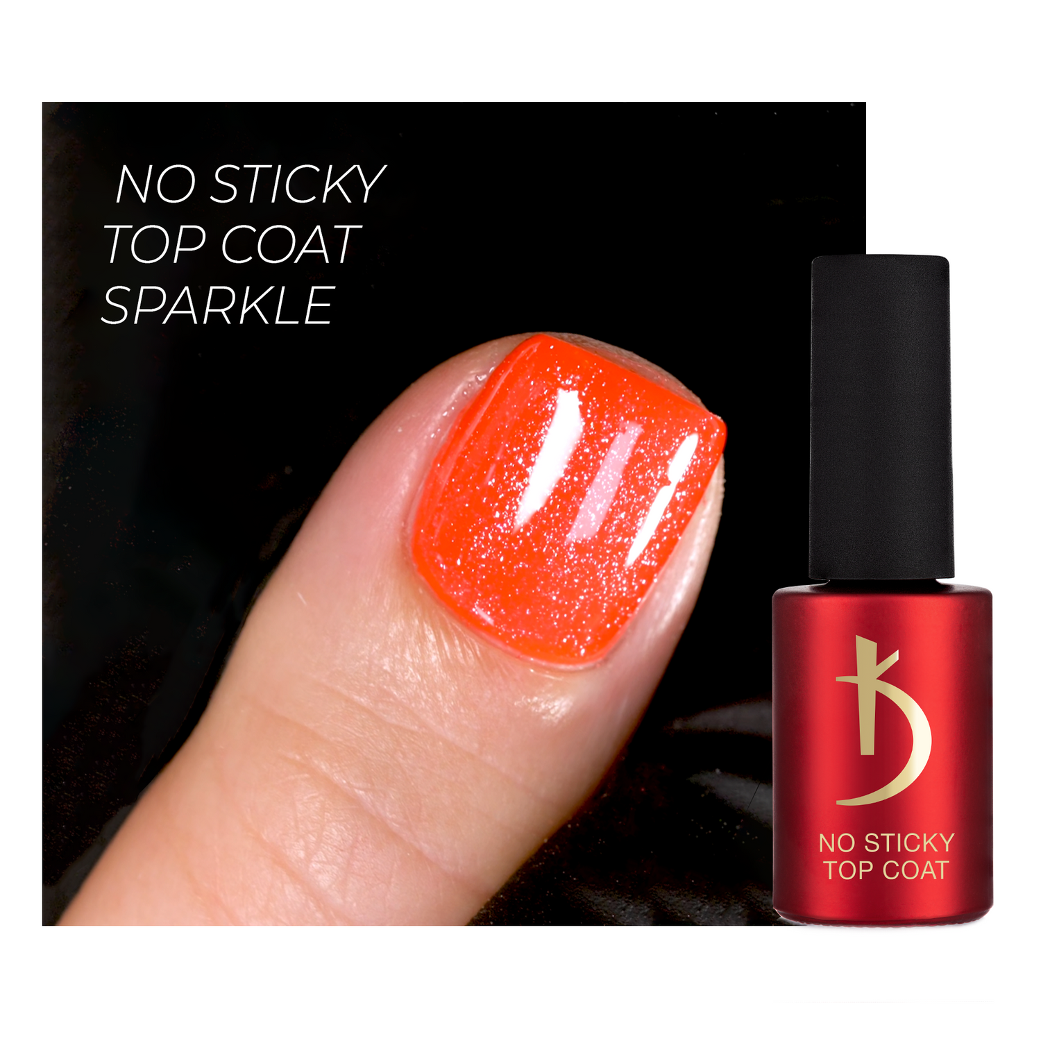 Kodi Professional No Wipe Top Coat Gel Finish Sparkle - 7ml
