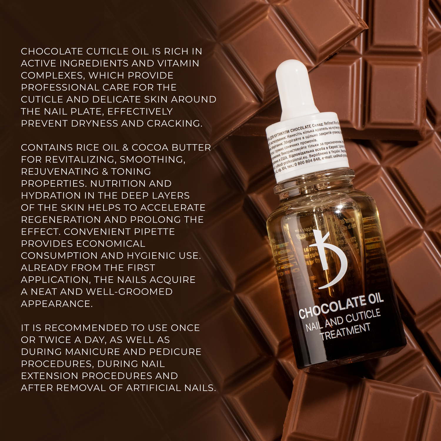 Kodi Professional Cuticle Oil - Chocolate 30ml