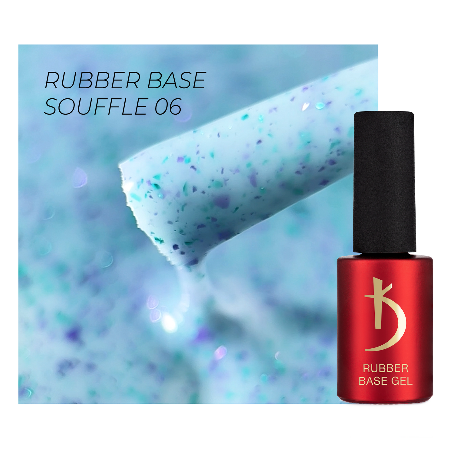 Kodi Professional Color Rubber Base Gel Souffle 06 - 7 ml