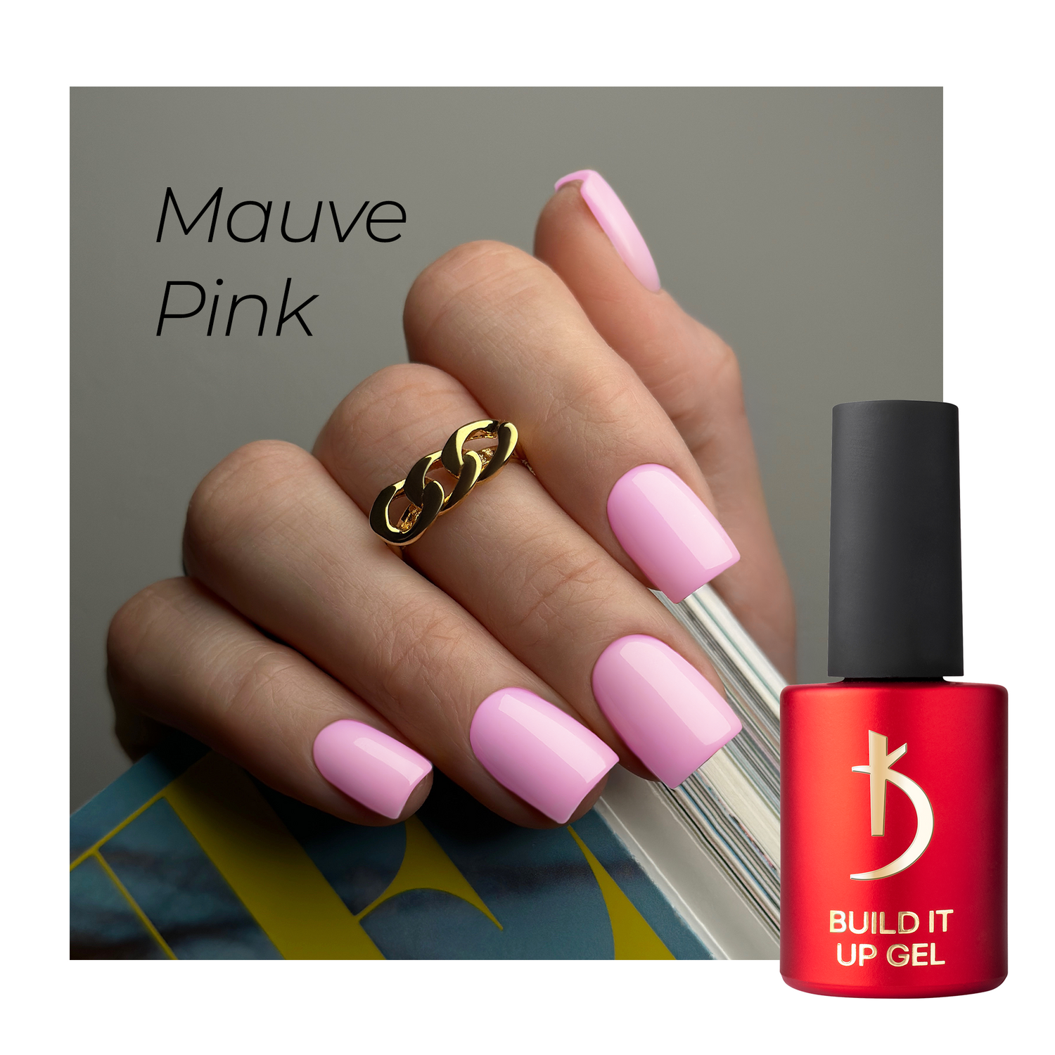 Kodi Professional Modeling Builder Gel Build it Up Mauve Pink - 15ml