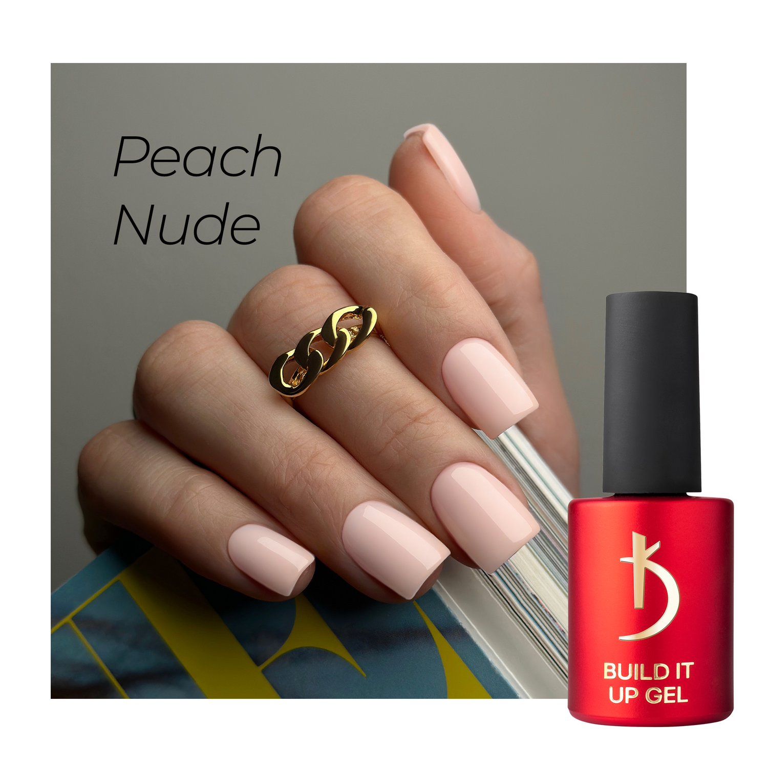 Kodi Professional Modeling Builder Gel Build it Up Peach Nude - 15ml